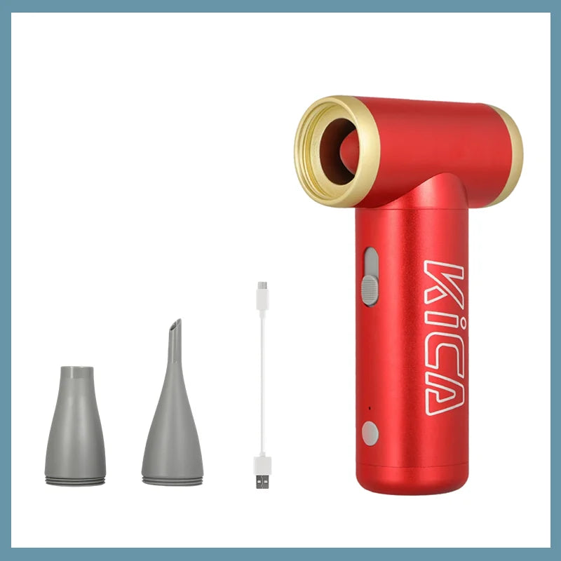 100000RPM KICA Jetfan 2 Air Blower Portable Turbo Fan Compressed Air Duster Wireless Computer Keyboard Cleaner for PC Car Camera