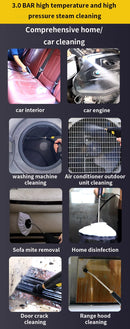 Steam Cleaner High Pressure and Temperature Handhled Steam Mop Commercial Household Air Conditioner Kitchen Hood Car Jet Washer
