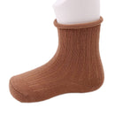 Baby Kleinkind Baumwollsocken Uni Kinder Jungen Mädchen Frühling Herbst Kurz Neugeborene Gerippte Socken Babykleidung Winter