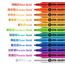 12 colors Metallic Paint Markers Waterproof Permanent Marker Pens for Ceramic Painting Fabric Drawing Supplies Craft Marker Pen