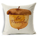 Thanksgiving Pumpkin Plant Pillowcases Linen Decor Throw Cushion Cover For Car Sofa Pillowcase Outdoor Garden Home Decoration