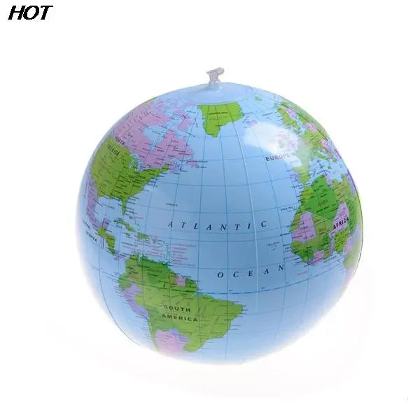 HOT! 40CM Early Educational Inflatable Earth World Geography Globe Map Balloon Toy Beach Ball