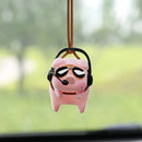 Cute Pig Car Accessorie Swing Pig Car Pendant Auto Rearview Mirror Pendants Birthday Gift Auto Decoraction Ornaments Coche