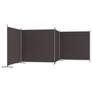 4 Panel Room Divider Brown 698x180 cm Fabric Home decoration products, partition screens, privacy screens
