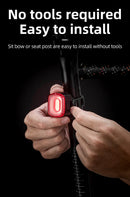 ROCKBROS Bike Light Smart Bicycle Rear Light Auto Brake Sensing IPX6 Waterproof Cycling Tail Lamp LED Type-C Charging Safety Bike Taillight