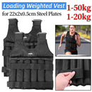 1-20KG1-50KG Adjustable Loading Weighted Vest Workout Weight Jacket Exercise Vest Workout Equipment for Running Training Jogging