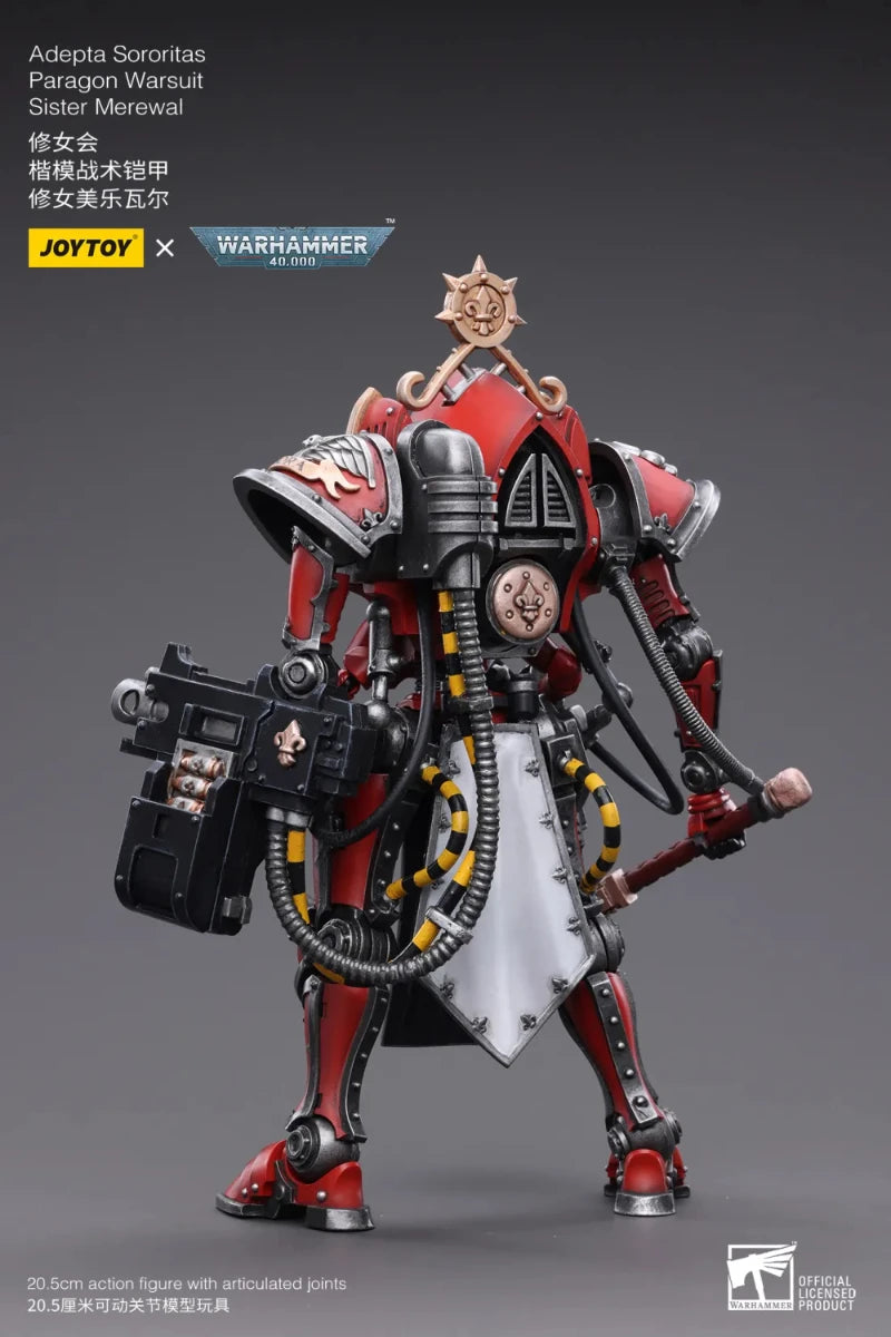 In Stock JOYTOY Warhammer 40K Adepta Sororitas Paragon Warsuit Sister Merewal 1:18 Action Figure,Collection Model Gift