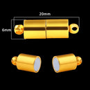 2 Sets Locking Strong Magnetic Clasps Magnet End Clasp Connectors For Jewelry Making DIY Bracelet Necklace Extender Accessories