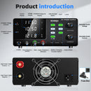 60V 20A Adjustable Laboratory Power Supply, 1200W High-precision Bench Power Supply for Battery Charging, OCP, Memory Storage