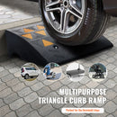 SucceBuy 1/2 Pack Rubber Curb Ramp Rise Heavy Duty Threshold Driveway Ramps with Stable Structure Car Wheelchairs Motorcycles