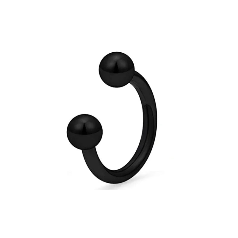 1/9PCS 16G Surgical Steel Lip Hoop Ring Crystal Cubic Horseshoe Barbell Tragus Cartilage Earring Helix Daith Septum Piercing