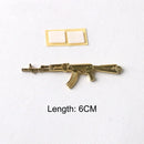 Großhandel Fahrrad Auto Gelb Gummi Ente Zubehör Waffe Gold Schwarz M416 AKM 98K AMW Enten Spielzeug Fahrrad Auto Dekoration Entenküken