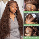 The Mocha Cascade | 36-Inch 220% Density Chocolate Brown HD Lace Front Wig