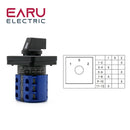 LW26-20 Electric 2/3/4/6/7 Position Silver Contact 20A 660V 3 Poles Control Universal Rotary Changeover Cam Switch LW28-20