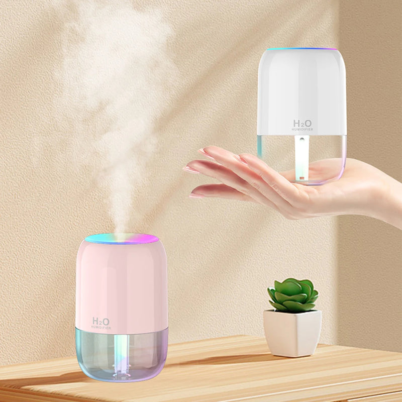 Mini Nightlight Colorful Atmosphere Aromatherapy Machine USB Humidifier Bedroom Humidifier 300ml Air Purifier