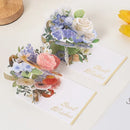 Romantic Flower 3D Pop-up Greeting Cards Best Wishes Birthday Wedding Anniversary Postcard Thanksgiving Xmas Gifts Cards