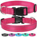 Reflektierendes Hundehalsband mit verstellbarem Sicherheits-Nylonband und Leine, geeignet für kleine und mittelgroße Haustiere