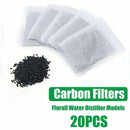 20pcs Activated Charcoal Carbon Filter Sachets Replacement Water Filter Cartridges|for Water Distiller Purify Water