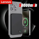 Lenovo PD22.5W Super Fast Charging Magsafe Power Bank 50000mAh Magnetic Wireless External Battery for Multiple Smart Phones