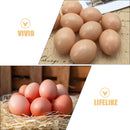 5 Pcs Imitation Fake Eggs Blank Wood Artificial for Chicken Nests Wooden Chickens Easter Crafts Solid