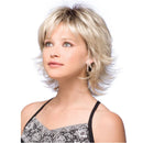 Synthetic Short Blonde Wig With Bangs Blonde Mix Brown Wigs For White Women Fluffy Synthetic Hair Women'S Wigs