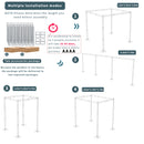 The Pavilion | 10ft Heavy-Duty Adjustable Ceremony Canopy & Chuppah Backdrop Stand