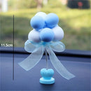 Car Ornaments Nodding Balloon Car Dashboard Decor Shaking Head Toys Bobblehead Car Accessories  accesorios para auto