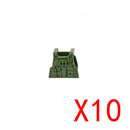 WW2 Military Building Blocks Mini Bricks Solider Figures Gifts Weapon Equipment Accessories USA Greman Vests Armor Toys For Kids