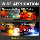 SSIMDER Welding Helmet Auto Darkening Large Viewing True Color Solar Powered Welding Hood with SIDE VIEW 4 Arc Sensor Wide Shade