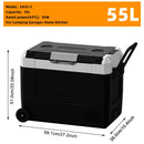 Podofo 35L 45L 55L Portable Car Refrigerator Compressor Cooler  Ice Box 12V 24V DC 110 240V For Camping Home Kitchen Garages