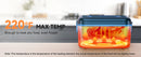 Cordless Electric Lunch Box,1.4L 24000mAh Rechargeable Heated Lunch Box with Ice Crystal Box,24 Hours Self Heating Lunchbox
