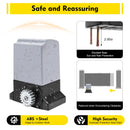 370W/550W/750W Heavy-Duty Sliding Gate Opener with Electric Automatic Motor, 6m Rack & Remote Control Kit – Ultimate Convenience