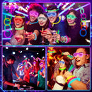 260PCS Glowing Party Set Decorations Neon Light Carnival Party, Suitable for Glow-in-the-Dark Wedding Party Accessories, Concert