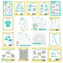 Father's Day Theme Metal Cut Dies Hexagon Layering Stencils Fish Hook Line Sinker Clear Stamps Diy Holiday Cards Decor Scrapbook