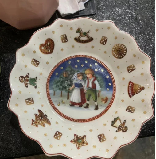 German V Bao Tableware Christmas Biscuits Plate Dish Rectangular Plate Mug Plate Salad Dish