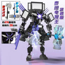 Skibidi Toilet Clock Man Building Blocks Toys Cameraman Speakerman Monitor Titan Tv Man Juguetes Brick Model Toys Gift For Kids