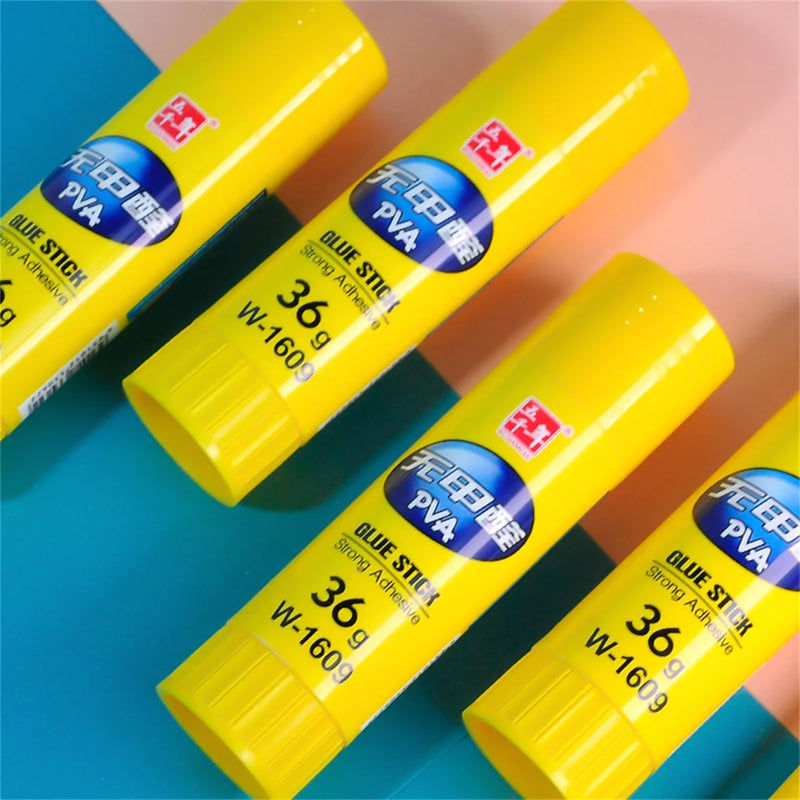 3/6/12pcs solid adhesive stick with large capacity, safe and formaldehyde free adhesive, high school financial office supplies