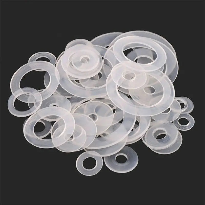 30/50/100pcs M3 M3.5 M4 M4 M5 M6 M8 M10 M14 M16 M18 M20 Plastic Nylon Flat Washer Plane Spacer Insulation Gasket Ring For Screw