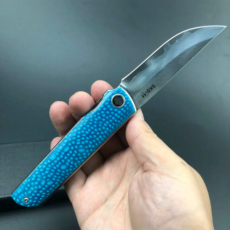 Trskt SKD-11 Flipper Folding Knife,Ball Bearing Pocket Knife,Survival Hunting Knifes Camping Knife Edc Tool 61Hrc Dropshipping