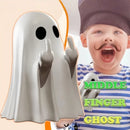 1 PCSCute Ghost Resin Statue With Middle Finger Spooky Halloween Decor For Shelf Mantel Coffee Table Display Home Party Ornament