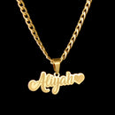 Nextvance Custom Name Necklace For Men Women Personalized Nameplate Stainless Steel Detachable Pendant Father's Day Jewelry Gift