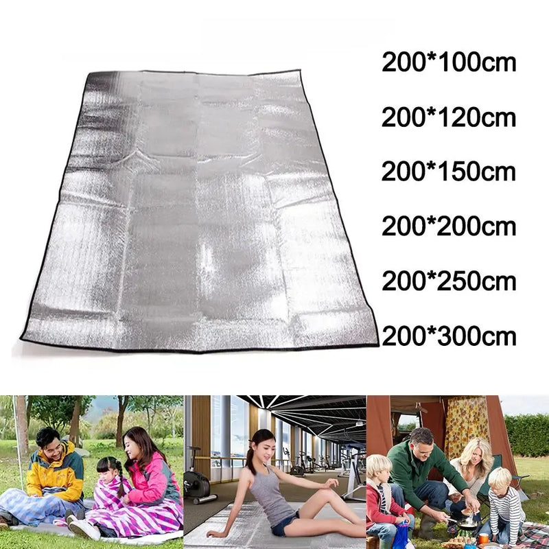 Thermal Camping Mat New Ultralight Tent Footprint Reflecting Heat Picnic Beach Pad Waterproof Insulation Foam Foil Mat Outdoor