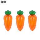 3/6Pcs Easter Plastic Carrot Candy Box Creative Clear Gift Boxes Easter Party Decorations for Home Kids Birthday Favors Supplies