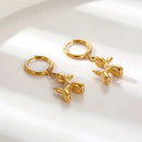 Beliebte Ballon-Hund-Anhänger Dangle-Ohrringe für Frauen Metall-Stil Süße Canimal Creolen Mode Schmuck Hochzeit Party Geschenke