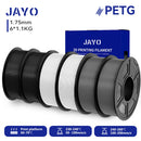 JAYO 3D Filament PLA +/PETG/PLA 1.75MM +/- 0.02MM 6Rolls Coloful Neatly Wound 3D Printing Material For 3D Printer&Pen 1.1KG/ROLL