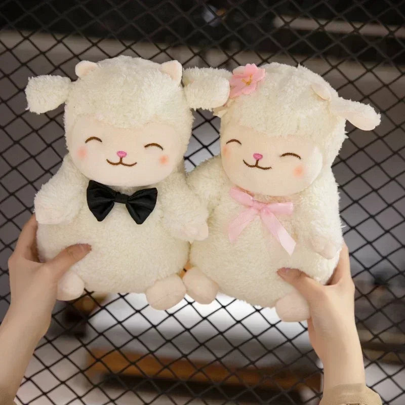 Lamb Stuffed Animal Soft Cute Lamb Plush Doll Sheep Play Toys White Birthday Christmas Holiday Easter Thanksgiving Gift For Kids