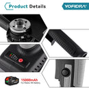YOFIDRA 1200W 125MM Brushless Electric Angle Grinder Handheld Cordless Polishing Cutting Power Machine For 21V 18V Battery