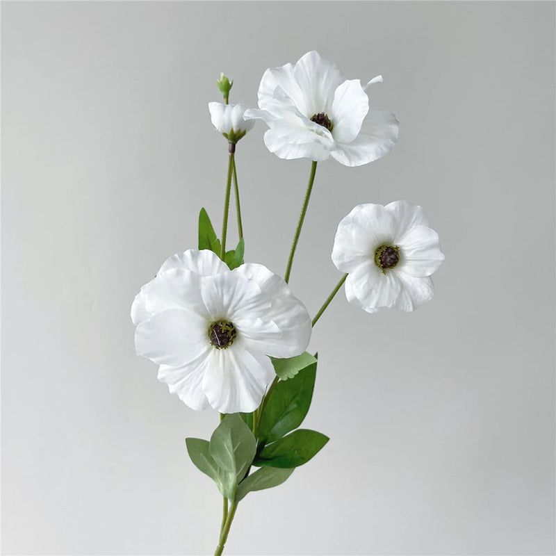 NEW Japanese Butterfly Peony Artificial silk Flowers white Wedding decoration fleur artificielle home Christmas decor