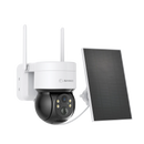 Annke 4MP WiFi Video Security Surveillance Camera Two Way Audio 18650 Rechargeable Battery with Solar Panel Outdoor 128G Storage