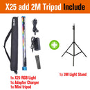 (DO Brazil) SOKANI X25 RGB Light Handheld Tube Stick CTT Photography Lighting Wireless Remote Control Lamp Lights for Filmmakers